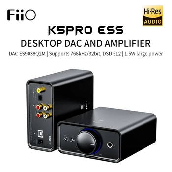 FiiO K5 Pro ESS ES9038Q2M|768K/32Bit, valamint DSD dekódolás Deskstop DAC, illetve Erősítő Otthoni Számítógép